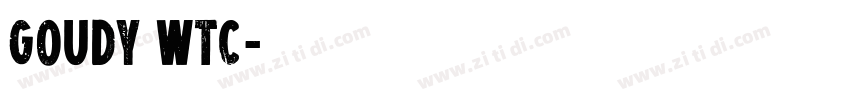 goudy Wtc字体转换